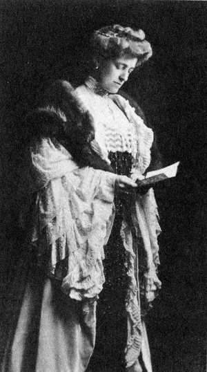 Edith Wharton, c.1905, from 'A Pictorial History of American Literature',  1956 (print)