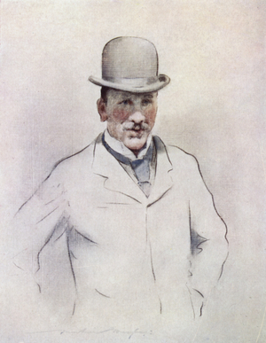 Sir Alfred Milner (colour litho)