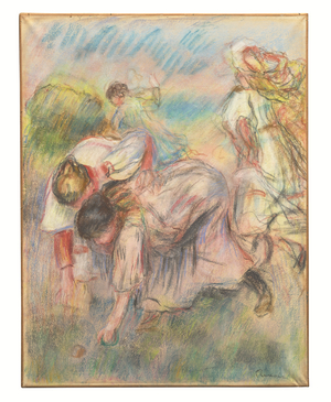 The Ball Game, c.1892-1900 (pastel on paper)