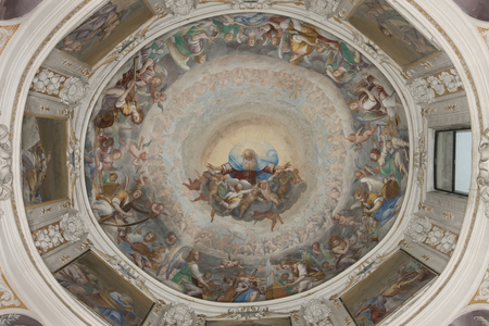 Paradise with eternal Father, c.1623-34 (fresco) (detail of 3496185)