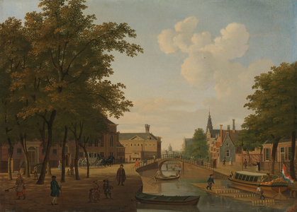 View of the Houtmarkt, 1760 (oil on panel)