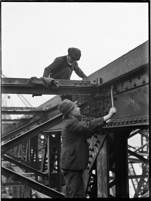 Waterloo Bridge, Lambeth, Greater London Authority, UK (b/w photo)