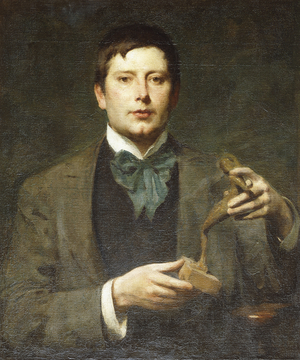 Portrait of the Sculptor George Frampton (1860-1928), as a Student, (oil on canvas)
