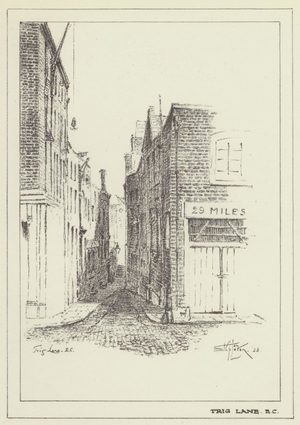 Trig Lane, EC (litho)