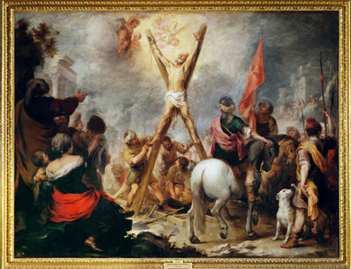 The martyrdom of Saint Andrew (painting on canvas)