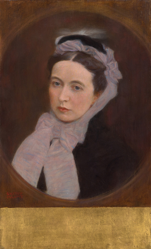 Portrait of a Lady with Purple Scarf, c.1895 (oil on canvas)
