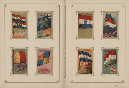 Pages 17 & 18, from 'Flags of All Nations and of the States and Territories of the United States of America', 1887 (chromolitho)