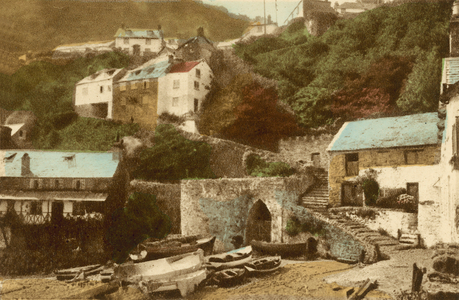 Clovelly, Entrance to Village (colour photo)
