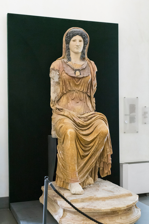 Statue of Minerva, probably 5th century BC (stone)