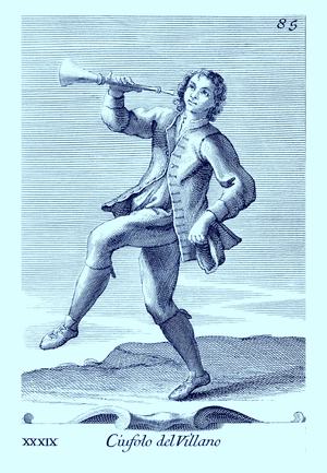 Boy with Italian Shawm (Ciaramella)
