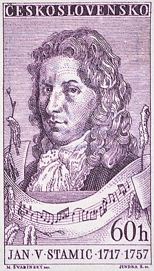 Czech Postage Stamp featuring