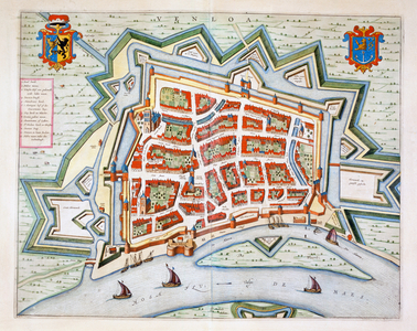 Venlo, 1649 (hand-coloured engraving)
