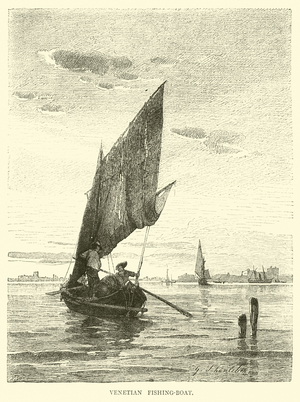 Venetian fishing-boat (engraving)
