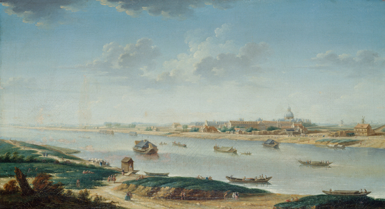 The Salpêtrière seen from la Rapee, c.1752 (oil on canvas)
