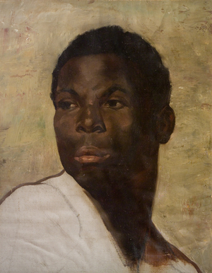 Portrait of a Negro (oil on canvas)
