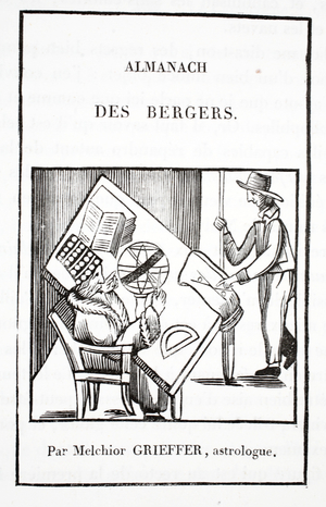 Almanac of the Shepherds by Melchior Grieffer, astrologer (litho)