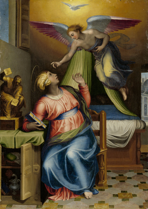 Annunciation to the Virgin, 1550-1570 (oil on canvas)