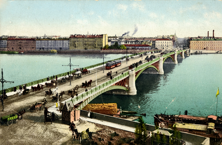 Liteini Bridge St Petesburg, c.1900-1910 (postcard)