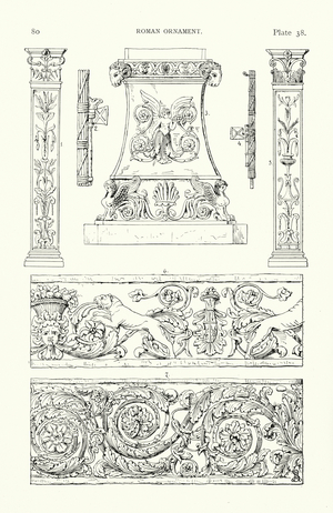 Roman ornament (litho)