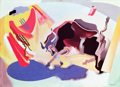 Bullfight, 1929-30 (tempera on cardboard)