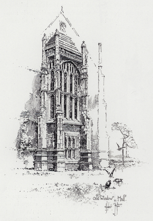 Oriel Window in Hall (engraving)