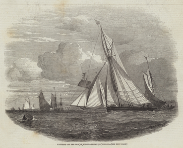 Yachting off the Isle of Wight (engraving)