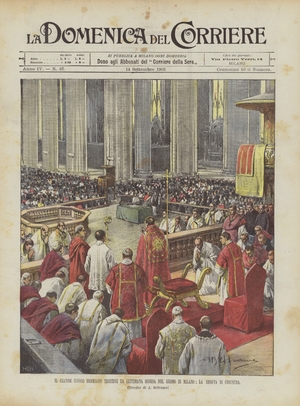 The Great Diocesan Synod Held Last Week in the Cathedral of Milan, The Closing Session (colour litho)