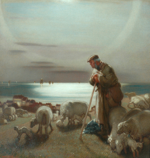 The Shepherd (oil on canvas)