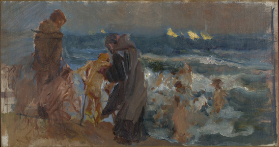 Sketch for The Sad Inheritance, c.1899 (oil on canvas, mounted on board)