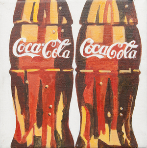 Coca Cola bottles (acrylic)