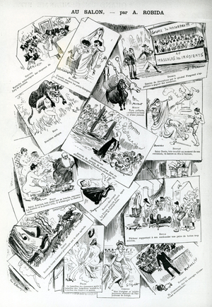 At the Salon, from 'La Caricature', No. 283, 30 May 1885 (litho)