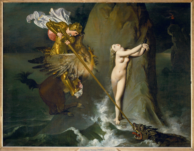 Roger and Angelique, a scene from Ariost' s Orlando …