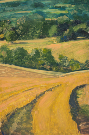 The Golden Hour, Cotswolds, 2013 (Oil on panel)