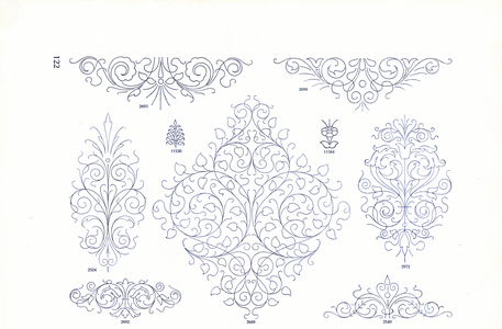 Fine Art Nouveau Line Ornaments (print)