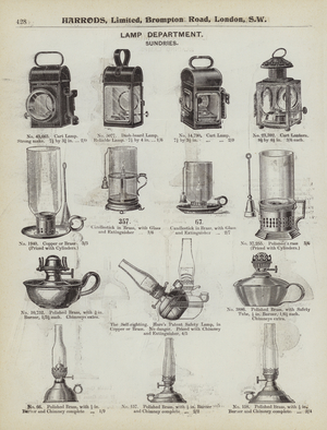 Page from Harrods catalogue, 1903 (litho)