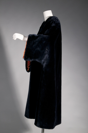 Coat, c.1958 (left side view), Polyester plush, polyester organza, silk satin, Charles James, U.S.A.