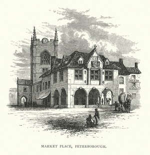 Market Place, Peterborough (engraving)