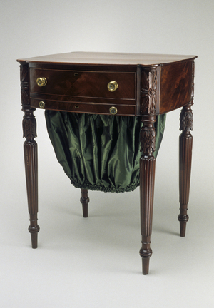 Work Table, 1800-1830 (mahogany, northern white cedar, and eastern white pine)