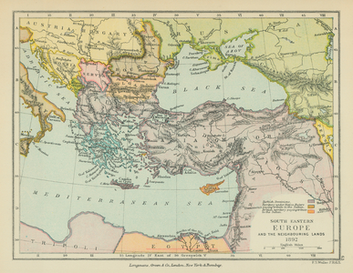 South Eastern Europe and the Neighbouring Lands (colour litho)
