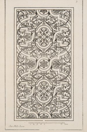 Design for Parterre, from Theatre des Plans et Jardinages, pub.1652 (engraving)