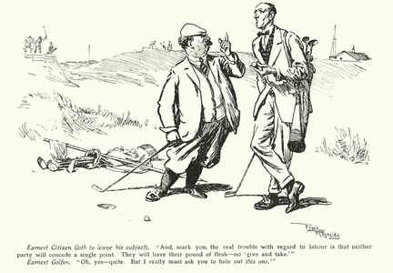 Cartoon by Frank Reynolds (colour litho)