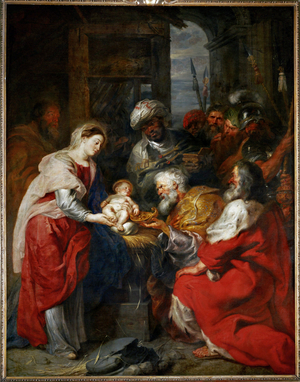 The Adoration of the Magi (painting on canvas)