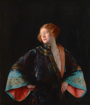 The Blue Mandarin Coat (The Blue Kimono) 1922 (Oil on canvas)
