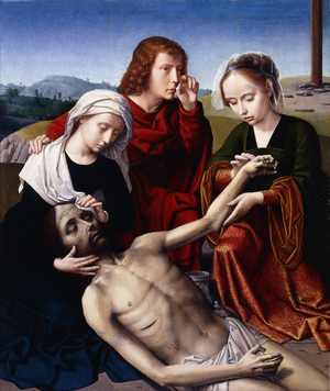 The Lamentation,  (oil on panel)