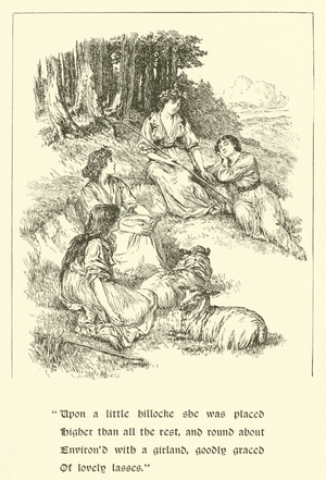 Sir Calidore, Knight Of Courtesy, Coridon And Pastorella (engraving)