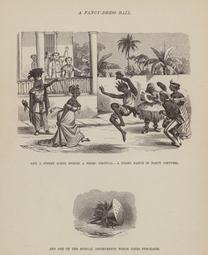 Page from The American Tour of Messrs Brown, Jones and Robinson (engraving)