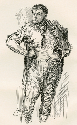 Illustration for Charles Dickens' Novel A Tale of two cities, 1910 (engraving)