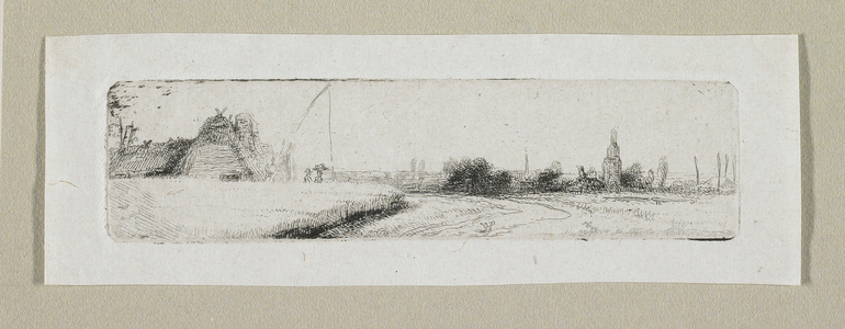 Small Landscape with Distant Village, 1774-1789