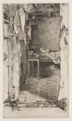 Rag Pickers, Quartier Mouffetard, Paris, 1858 (etching; ink on paper)