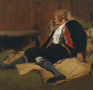 Laying Wounded, Setesdal, 1866 (oil on canvas)